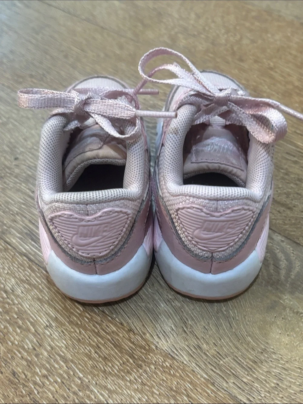 Nike Toddler Pink and White Sneakers Size 5C